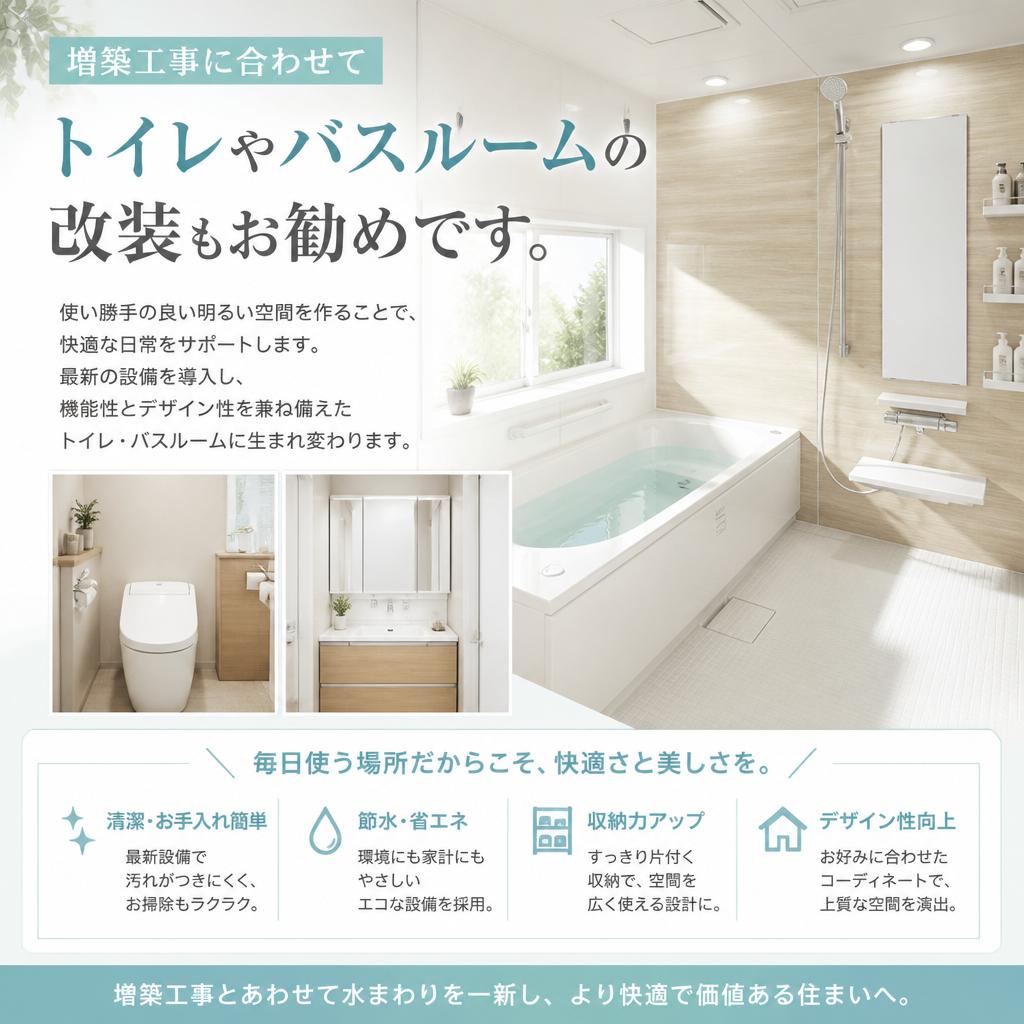 トイレとバスルームのリニューアル